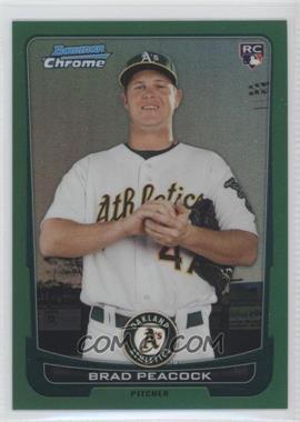 2012 Bowman Chrome - [Base] - Rack Pack Green Refractor #21 - Brad Peacock