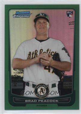 2012 Bowman Chrome - [Base] - Rack Pack Green Refractor #21 - Brad Peacock