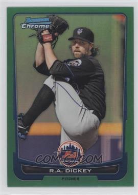 2012 Bowman Chrome - [Base] - Rack Pack Green Refractor #213 - R.A. Dickey