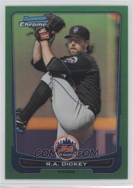 2012 Bowman Chrome - [Base] - Rack Pack Green Refractor #213 - R.A. Dickey