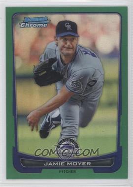 2012 Bowman Chrome - [Base] - Rack Pack Green Refractor #216 - Jamie Moyer