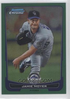 2012 Bowman Chrome - [Base] - Rack Pack Green Refractor #216 - Jamie Moyer