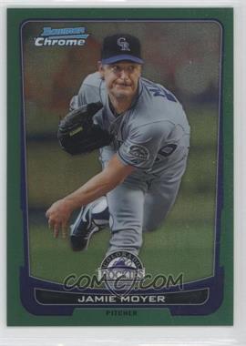 2012 Bowman Chrome - [Base] - Rack Pack Green Refractor #216 - Jamie Moyer