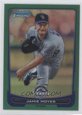 2012 Bowman Chrome - [Base] - Rack Pack Green Refractor #216 - Jamie Moyer