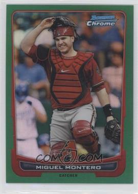 2012 Bowman Chrome - [Base] - Rack Pack Green Refractor #219 - Miguel Montero