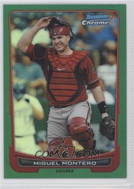 2012 Bowman Chrome - [Base] - Rack Pack Green Refractor #219 - Miguel Montero