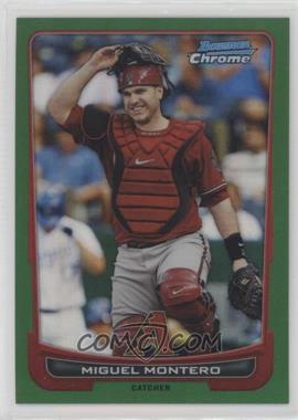 2012 Bowman Chrome - [Base] - Rack Pack Green Refractor #219 - Miguel Montero