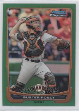 2012 Bowman Chrome - [Base] - Rack Pack Green Refractor #3 - Buster Posey