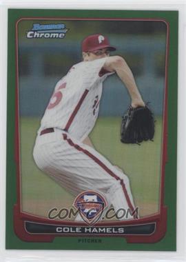 2012 Bowman Chrome - [Base] - Rack Pack Green Refractor #31 - Cole Hamels