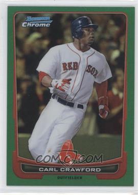 2012 Bowman Chrome - [Base] - Rack Pack Green Refractor #33 - Carl Crawford