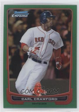 2012 Bowman Chrome - [Base] - Rack Pack Green Refractor #33 - Carl Crawford