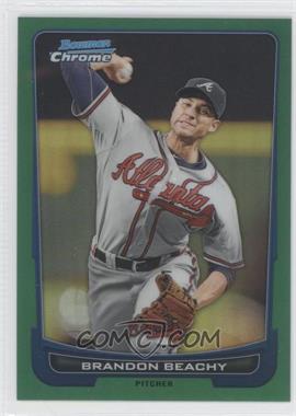 2012 Bowman Chrome - [Base] - Rack Pack Green Refractor #38 - Brandon Beachy