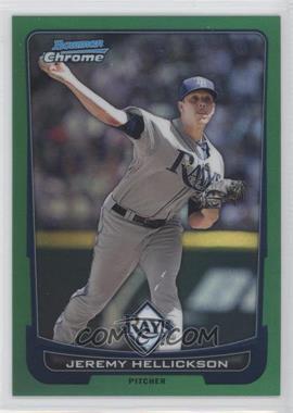 2012 Bowman Chrome - [Base] - Rack Pack Green Refractor #4 - Jeremy Hellickson