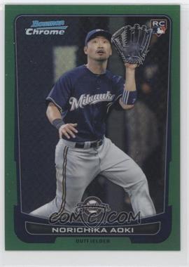 2012 Bowman Chrome - [Base] - Rack Pack Green Refractor #52 - Norichika Aoki