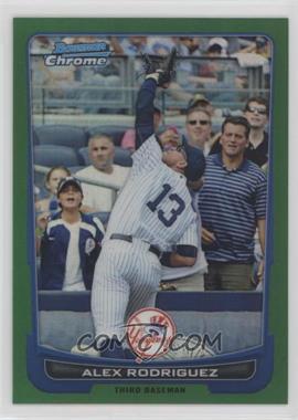 2012 Bowman Chrome - [Base] - Rack Pack Green Refractor #66 - Alex Rodriguez