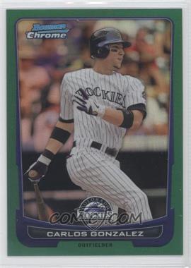 2012 Bowman Chrome - [Base] - Rack Pack Green Refractor #69 - Carlos Gonzalez