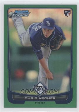 2012 Bowman Chrome - [Base] - Rack Pack Green Refractor #70 - Chris Archer