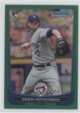 2012 Bowman Chrome - [Base] - Rack Pack Green Refractor #81 - Drew Hutchison