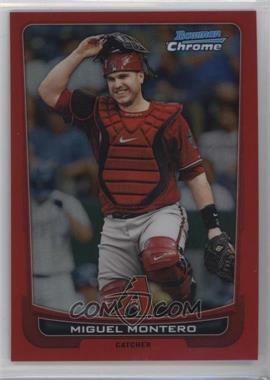 2012 Bowman Chrome - [Base] - Red Refractor #219 - Miguel Montero /5