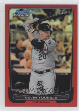 2012 Bowman Chrome - [Base] - Red Refractor #72 - Kevin Youkilis /5