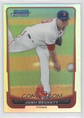 2012 Bowman Chrome - [Base] - Refractor #15 - Josh Beckett