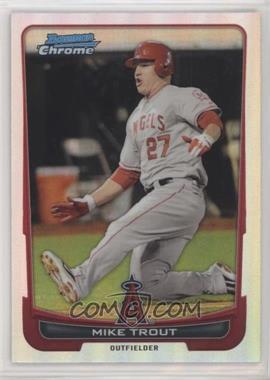 2012 Bowman Chrome - [Base] - Refractor #157 - Mike Trout [EX to NM]