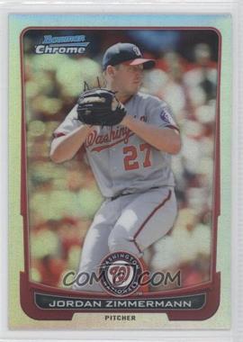 2012 Bowman Chrome - [Base] - Refractor #161 - Jordan Zimmermann