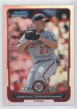 2012 Bowman Chrome - [Base] - Refractor #161 - Jordan Zimmermann