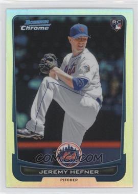 2012 Bowman Chrome - [Base] - Refractor #187 - Jeremy Hefner