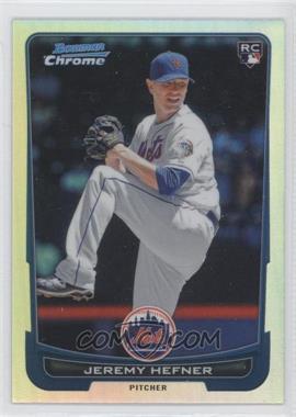 2012 Bowman Chrome - [Base] - Refractor #187 - Jeremy Hefner