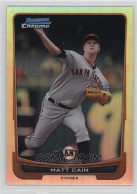 2012 Bowman Chrome - [Base] - Refractor #195 - Matt Cain