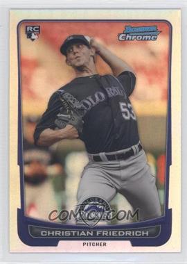 2012 Bowman Chrome - [Base] - Refractor #207 - Christian Friedrich