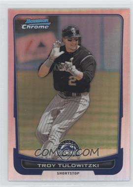 2012 Bowman Chrome - [Base] - Refractor #56 - Troy Tulowitzki