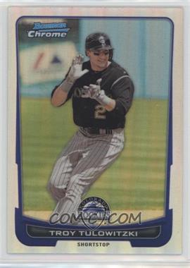 2012 Bowman Chrome - [Base] - Refractor #56 - Troy Tulowitzki