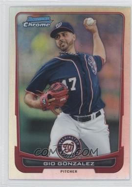 2012 Bowman Chrome - [Base] - Refractor #61 - Gio Gonzalez