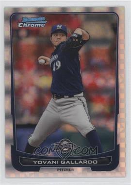 2012 Bowman Chrome - [Base] - Retail X-Fractor #71 - Yovani Gallardo