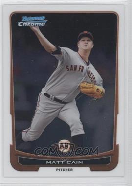 2012 Bowman Chrome - [Base] #195 - Matt Cain