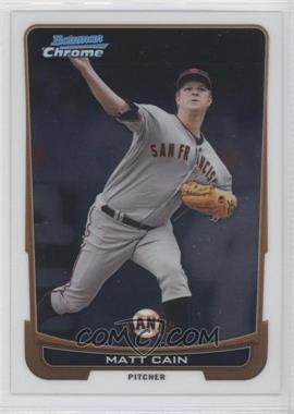 2012 Bowman Chrome - [Base] #195 - Matt Cain