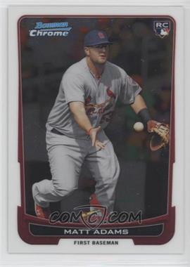 2012 Bowman Chrome - [Base] #215 - Matt Adams