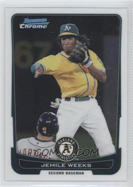 2012 Bowman Chrome - [Base] #75 - Jemile Weeks