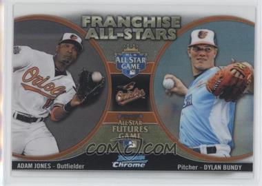 2012 Bowman Chrome - Franchise All-Stars #FAS-JB - Adam Jones, Dylan Bundy