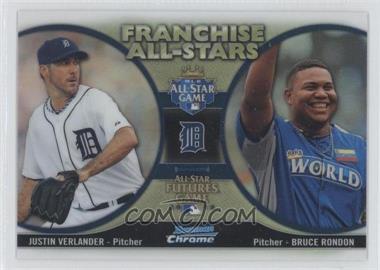 2012 Bowman Chrome - Franchise All-Stars #FAS-VR - Justin Verlander, Bruce Rondon