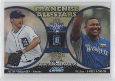 2012 Bowman Chrome - Franchise All-Stars #FAS-VR - Justin Verlander, Bruce Rondon