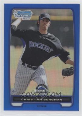 2012 Bowman Chrome - Prospects - Blue Refractor #BCP126 - Christian Bergman /250