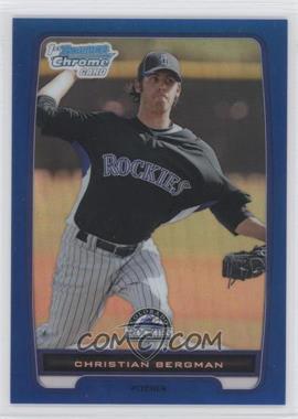 2012 Bowman Chrome - Prospects - Blue Refractor #BCP126 - Christian Bergman /250