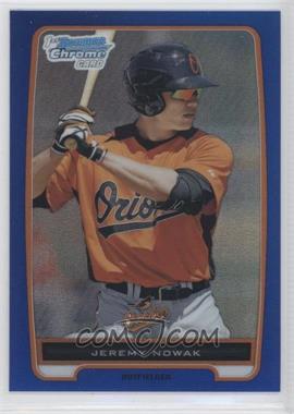 2012 Bowman Chrome - Prospects - Blue Refractor #BCP128 - Jeremy Nowak /250