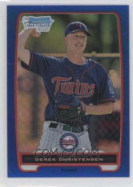 2012 Bowman Chrome - Prospects - Blue Refractor #BCP161 - Derek Christensen /250