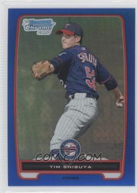 2012 Bowman Chrome - Prospects - Blue Refractor #BCP162 - Tim Shibuya /250