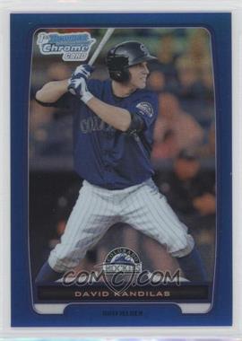 2012 Bowman Chrome - Prospects - Blue Refractor #BCP173 - David Kandilas /250