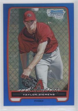 2012 Bowman Chrome - Prospects - Blue Refractor #BCP175 - Taylor Siemens /250